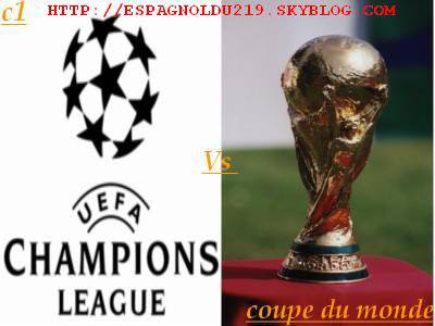 champion league vs coup du monde